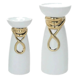 Maison Couture - Set 2 Đế Nến Golden Infinity Loop Candle Stand - CẬU HAI HOME DECOR
