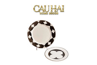Maison Couture - Set 2 Đĩa Tiệc Trà Château Clover Signature – L’Atelier Rayé Serving Plates 8" 10"-CẬU HAI HOME DECOR