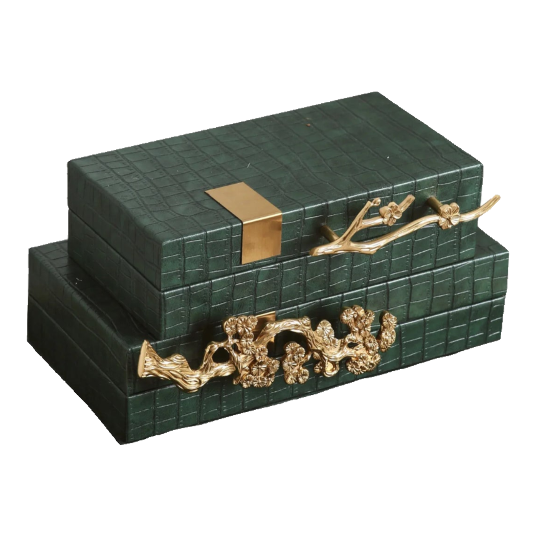 Maison Couture - Set 2 Hộp Trang Sức Emerald Dynasty Jardin