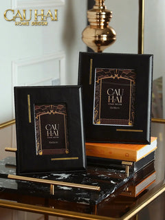 Maison Couture - Set 2 Khung Ảnh Da Mystery Savoir Frame-KHUNG ẢNH-CẬU HAI HOME DECOR