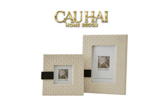 Maison Couture - Set 2 Khung Ảnh White Pearl Cannage-KHUNG ẢNH-CẬU HAI HOME DECOR
