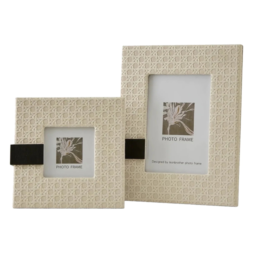 Maison Couture - Set 2 Khung Ảnh White Pearl Cannage - CẬU HAI HOME DECOR