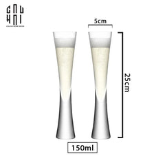 Maison Couture - Set 2 Ly Champagne Thuỷ Tinh Mint 150ml Cristalleries Glasses 190ml-LY THỦY TINH-CẬU HAI HOME DECOR