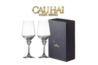 Maison Couture - Set 2 Ly Medusa Firma Lusso 476Ml Vino Rosso Glasses Full Box-LY THỦY TINH-CẬU HAI HOME DECOR