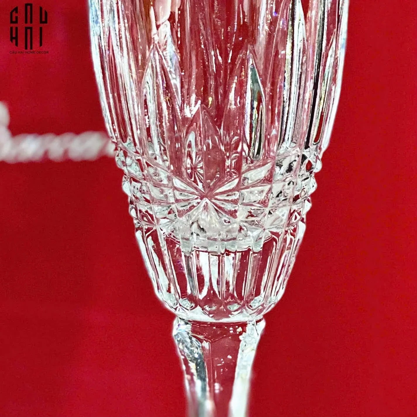 Maison Couture - Set 2 Ly Pha Lê Champagne Crown Cristalleries Allure Champagne Glasses 21.5x6.5 210ml-LY THỦY TINH-CẬU HAI HOME DECOR