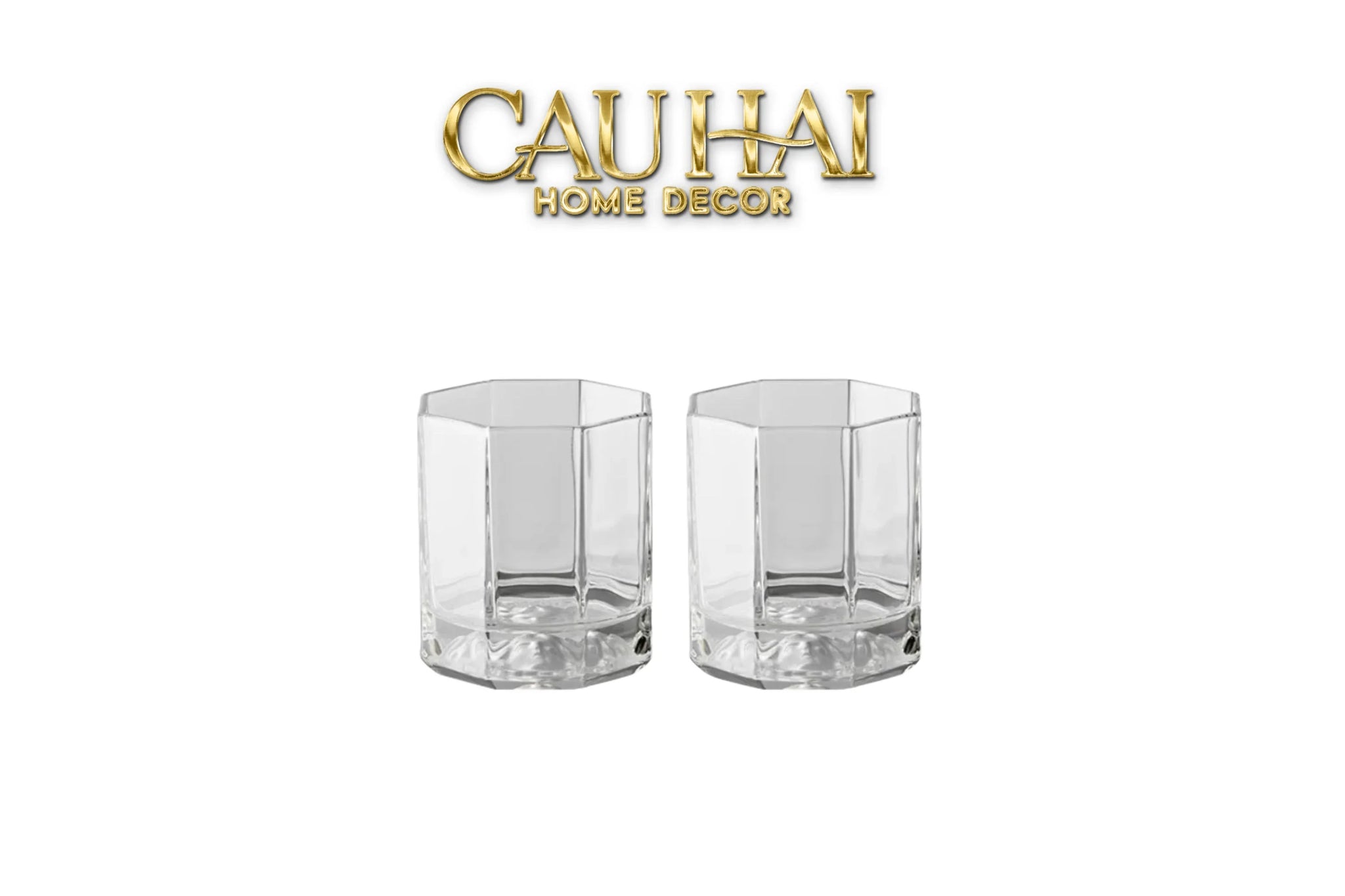Maison Couture - Set 2 Ly Pha Lê Medusa V Class Cristalleries Facetté Rock Lowball Glasses 170ml-LY THỦY TINH-CẬU HAI HOME DECOR