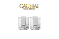 Maison Couture - Set 2 Ly Pha Lê Medusa V Class Cristalleries Facetté Rock Lowball Glasses 170ml-CẬU HAI HOME DECOR
