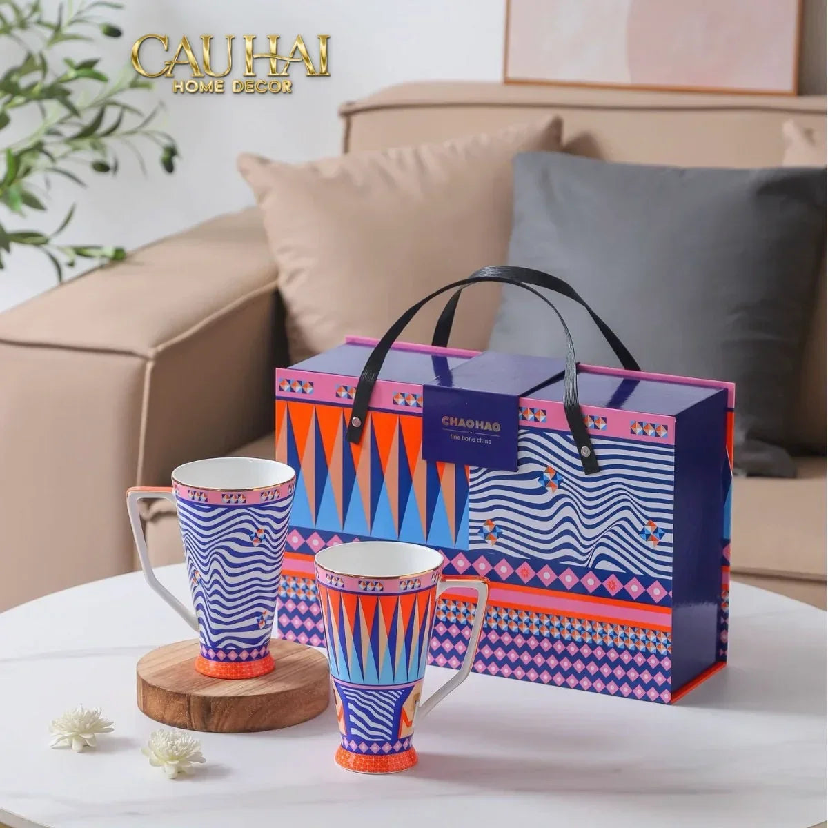 Maison Couture – Gift Set Bình Trà 6 Tách - Prismatique Royale Arlequin 13pcs.-SET BÌNH TRÀ-CẬU HAI HOME DECOR