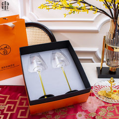Maison Couture - Set 2 Ly Vang Thuỷ Tinh Privé Lumière Helion Wine Glasses 10x28 550ml-LY THỦY TINH-CẬU HAI HOME DECOR
