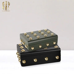 Maison Couture - Set 2 Rương Jewelry Gothic Blackhorn Chest Fw25-TƯỢNG TRANG TRÍ-CẬU HAI HOME DECOR