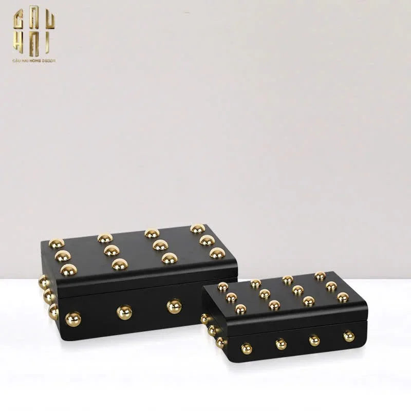 Maison Couture - Set 2 Rương Jewelry Gothic Blackhorn Chest Fw25-TƯỢNG TRANG TRÍ-CẬU HAI HOME DECOR