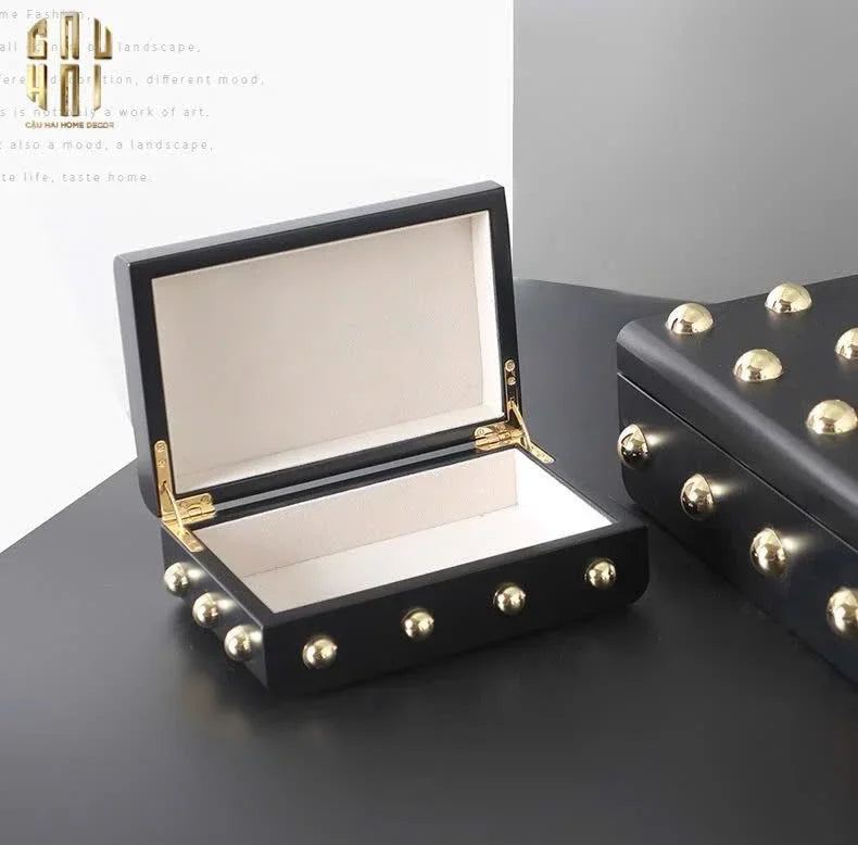 Maison Couture - Set 2 Rương Jewelry Gothic Blackhorn Chest Fw25-TƯỢNG TRANG TRÍ-CẬU HAI HOME DECOR