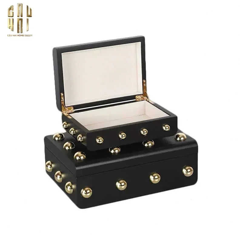 Maison Couture - Set 2 Rương Jewelry Gothic Blackhorn Chest Fw25-TƯỢNG TRANG TRÍ-CẬU HAI HOME DECOR