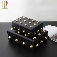 Maison Couture - Set 2 Rương Jewelry Gothic Blackhorn Chest Fw25-TƯỢNG TRANG TRÍ-CẬU HAI HOME DECOR