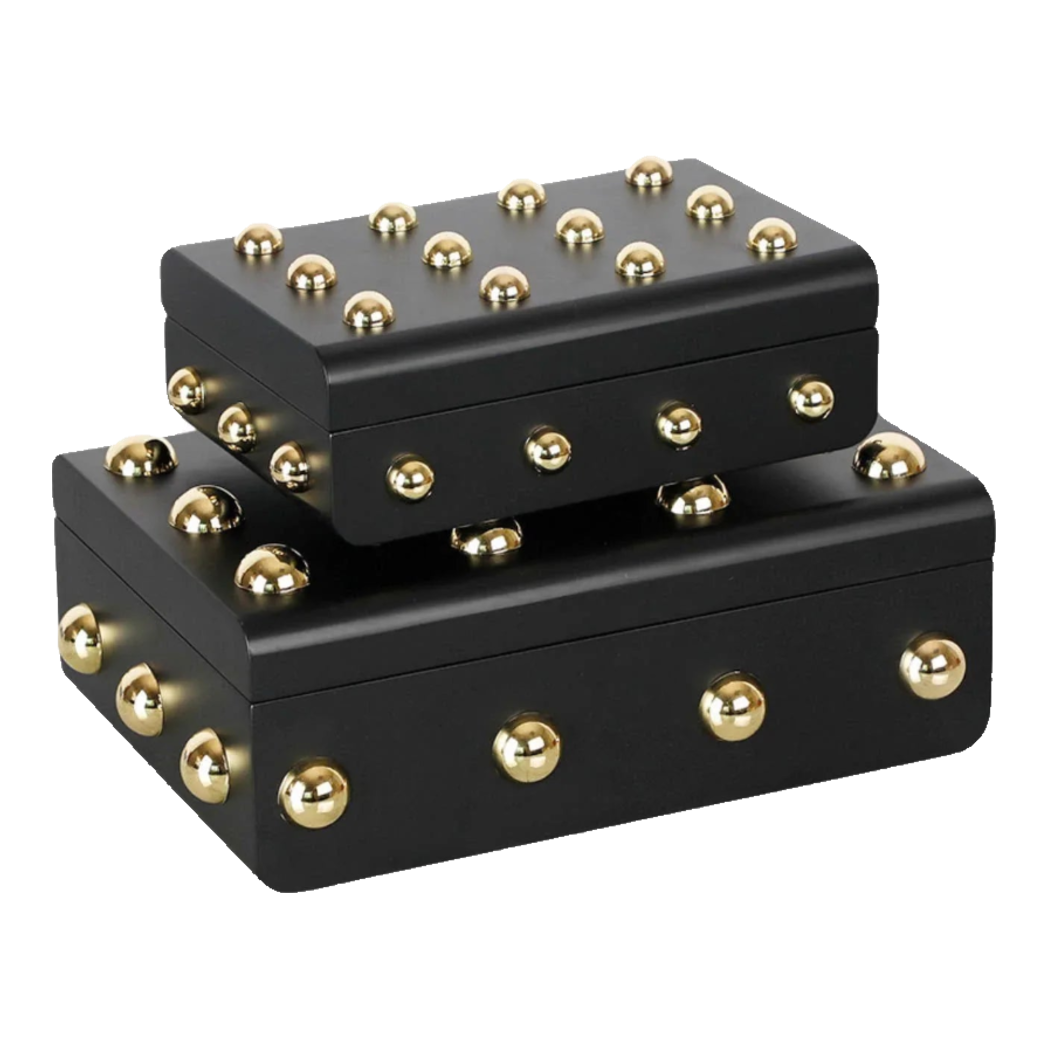 Maison Couture - Set 2 Rương Jewelry Gothic Blackhorn Chest  Fw25
