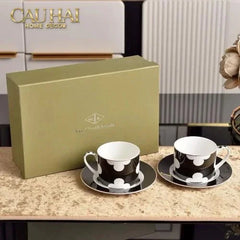 Maison Couture - Set 2 Tách Trà Château Clover Signature - L’Atelier Rayé Tasses & Soucoupes 4pcs-SET BÌNH TRÀ-CẬU HAI HOME DECOR