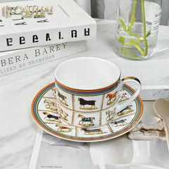Maison Couture - Set 2 Tách Trà H Class Couvertures et Tenues Scarf Équestre-CẬU HAI HOME DECOR