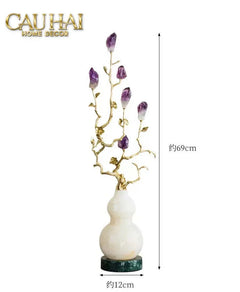 Maison Couture - Set 2 Tượng Hươu Đồng Omega Améthyste Les Sentinelles De La Forêt-TƯỢNG TRANG TRÍ-CẬU HAI HOME DECOR