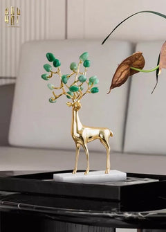 Maison Couture - Set 2 Tượng Hươu Đồng Omega Améthyste Les Sentinelles De La Forêt-TƯỢNG TRANG TRÍ-CẬU HAI HOME DECOR