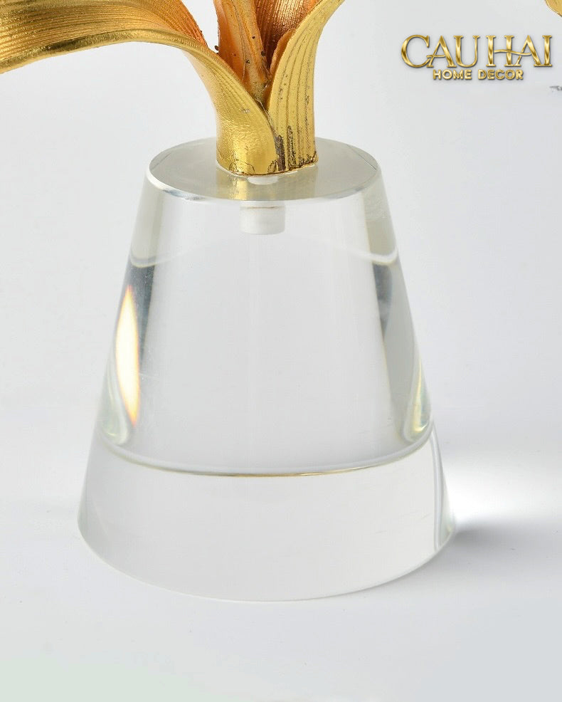 Maison Couture - Set 2 Tượng Kim Điệp Phúc Lâm Haute Orchid Golden Branches H41 / H31-TƯỢNG TRANG TRÍ-CẬU HAI HOME DECOR-CẬU HAI HOME DECOR