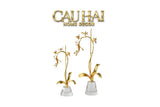 Maison Couture - Set 2 Tượng Kim Điệp Phúc Lâm Haute Orchid Golden Branches H41 / H31-TƯỢNG TRANG TRÍ-CẬU HAI HOME DECOR