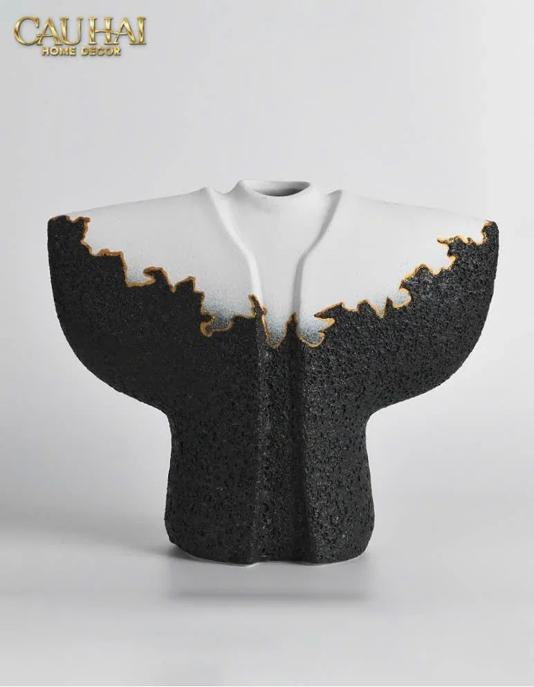 Maison Couture - Set 2 Tượng Quốc Phục Oriental Traditional Costume Lava Mantle H30/35-TƯỢNG TRANG TRÍ-CẬU HAI HOME DECOR