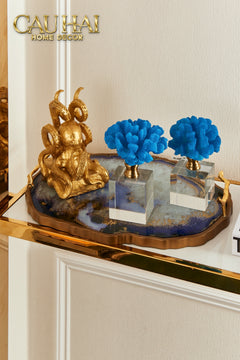 Maison Couture - Set 2 Tượng San Hô Đế Pha Lê Azure Tidal Aether Coral-TƯỢNG TRANG TRÍ-CẬU HAI HOME DECOR