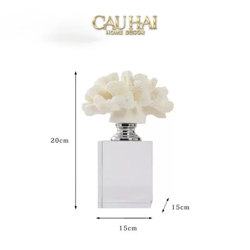 Maison Couture - Set 2 Tượng San Hô Đế Pha Lê Azure Tidal Aether Coral-TƯỢNG TRANG TRÍ-CẬU HAI HOME DECOR