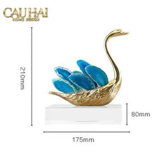 Maison Couture - Set 2 Tượng Thiên Nga Brasson Swan Gemstone - Ligne Cygne D’Amour-TƯỢNG TRANG TRÍ-CẬU HAI HOME DECOR