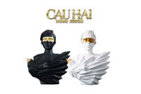 Maison Couture - Set 2 Tượng Twin Angel Prince- Hoàng Tử Thiên Sứ Aurea Silent Masquerade 35x25x15(1)-CẬU HAI HOME DECOR