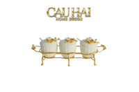 Maison Couture - Set 3 Lọ Gia Vị Golden Brassob Branch Trilogy-CẬU HAI HOME DECOR