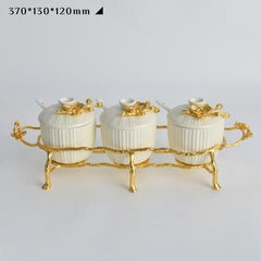 Maison Couture - Set 3 Lọ Gia Vị Golden Brassob Branch Trilogy-Hoa Lụa-CẬU HAI HOME DECOR