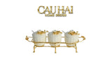 Maison Couture - Set 3 Lọ Gia Vị Golden Brassob Branch Trilogy-Hoa Lụa-CẬU HAI HOME DECOR