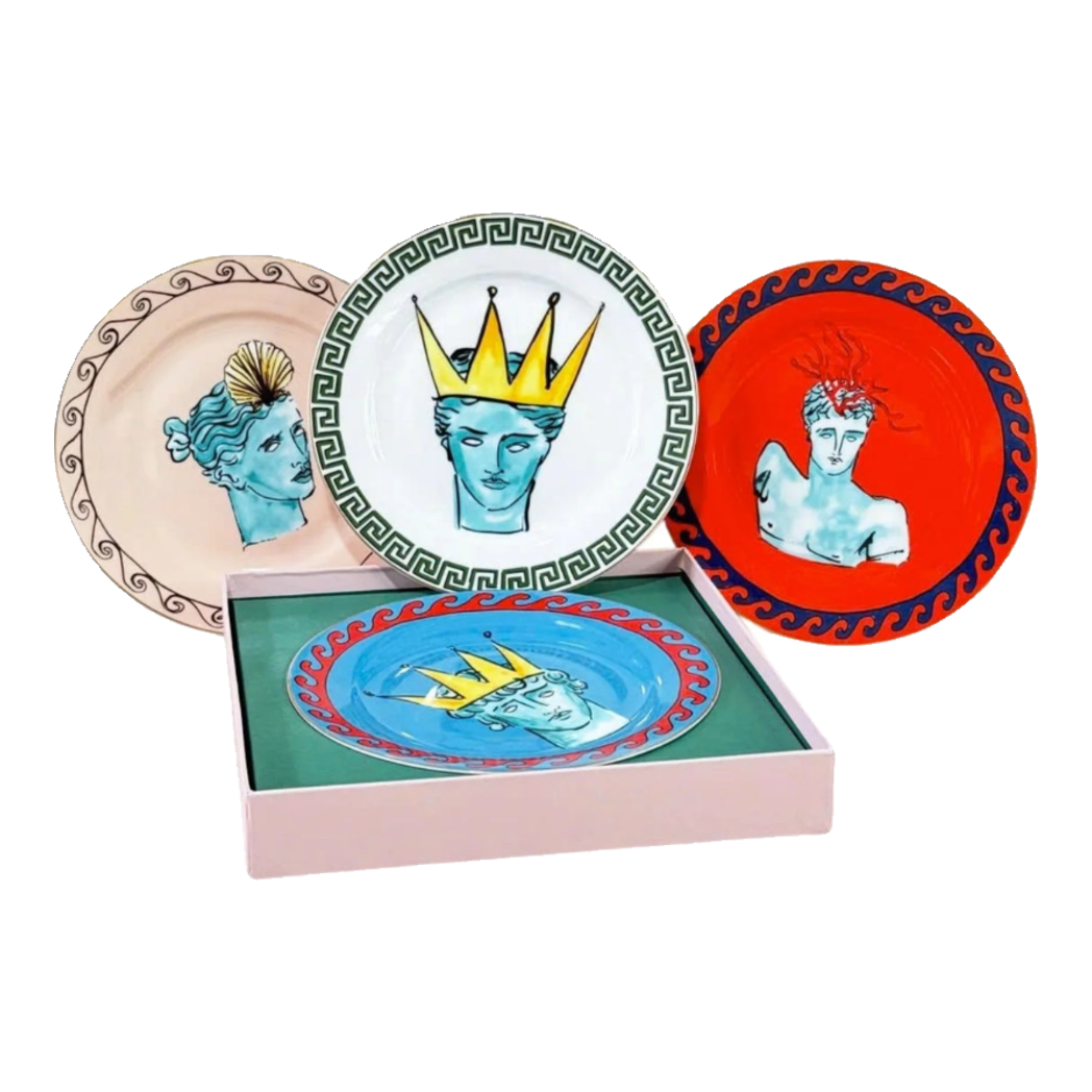 Maison Couture - Set 4 Đĩa Tráng Miệng 20cm Ginori 8" Labirito Héritage Dinner/Desert Plates Set 4pcs