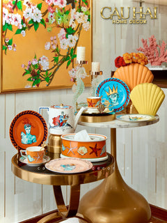 Maison Couture - Set 4 Đĩa Tráng Miệng 20cm Ginori 8" Labirito Héritage Dinner/Desert Plates Set 4pcs-SET CHÉN DĨA-CẬU HAI HOME DECOR