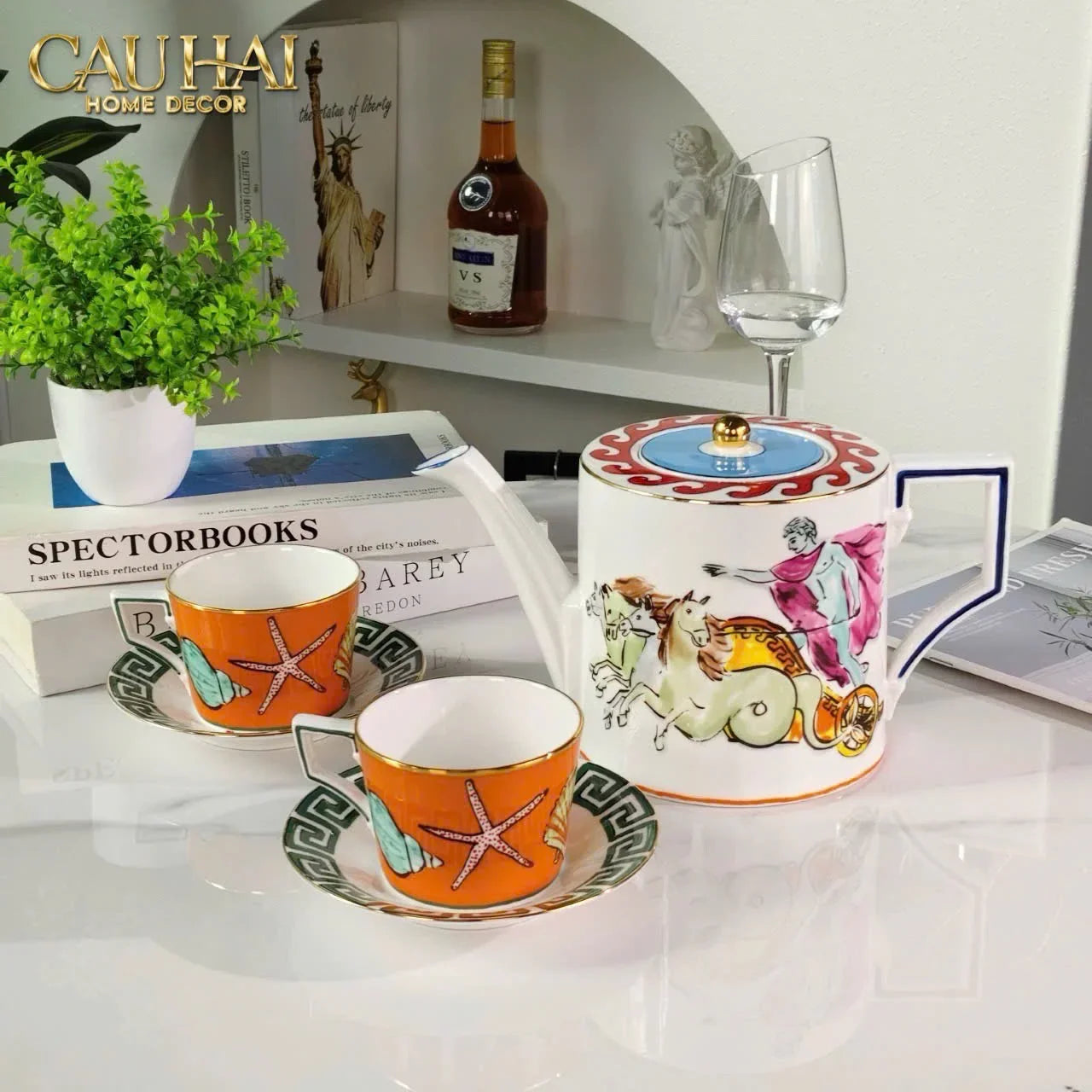 Maison Couture - Set 4 Đĩa Tráng Miệng 20cm Ginori 8" Labirito Héritage Dinner/Desert Plates Set 4pcs-SET CHÉN DĨA-CẬU HAI HOME DECOR