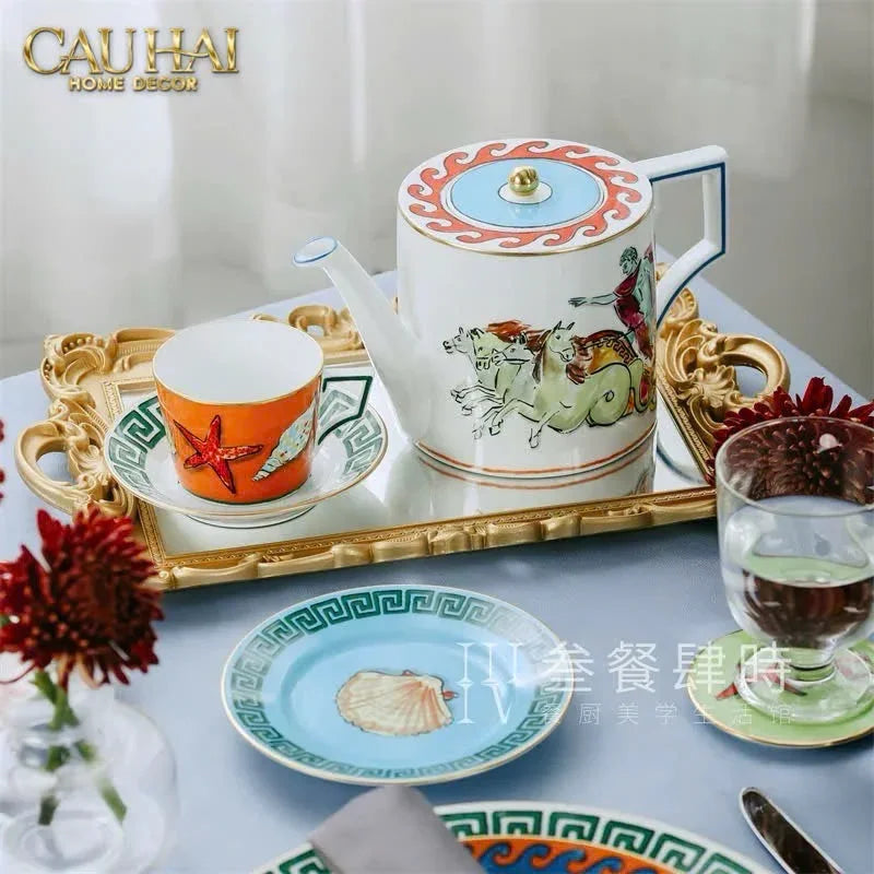 Maison Couture - Set 4 Đĩa Tráng Miệng 20cm Ginori 8" Labirito Héritage Dinner/Desert Plates Set 4pcs-SET CHÉN DĨA-CẬU HAI HOME DECOR