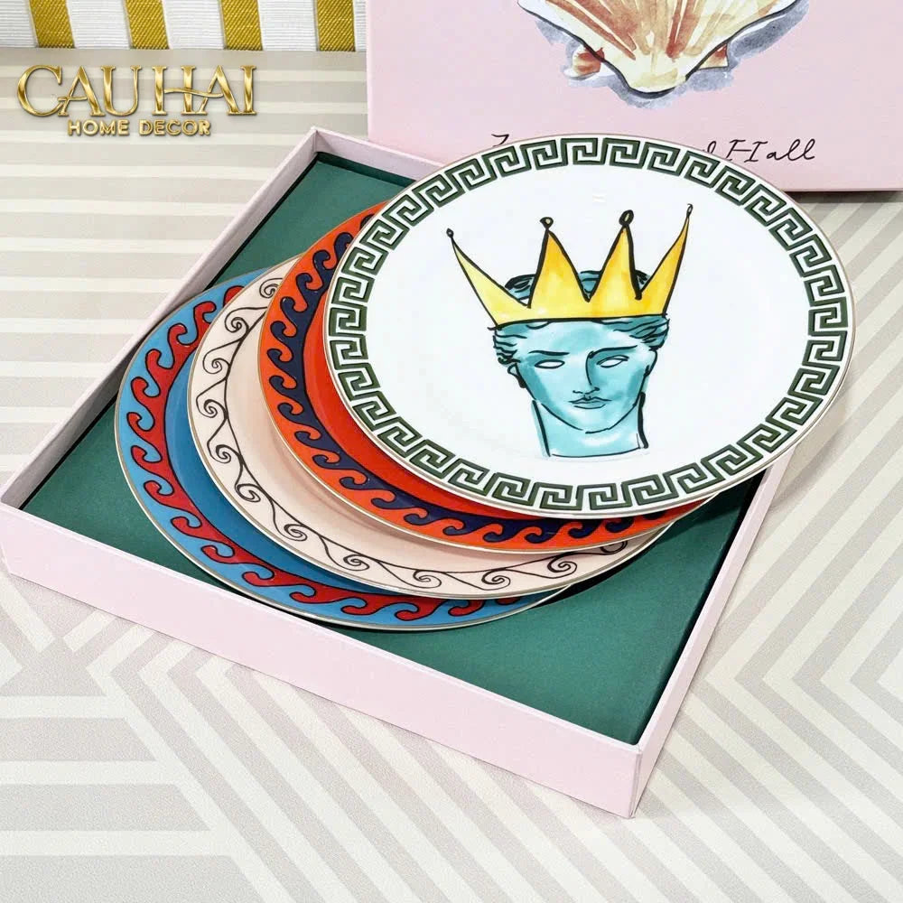 Maison Couture - Set 4 Đĩa Tráng Miệng 20cm Ginori 8" Labirito Héritage Dinner/Desert Plates Set 4pcs-SET CHÉN DĨA-CẬU HAI HOME DECOR
