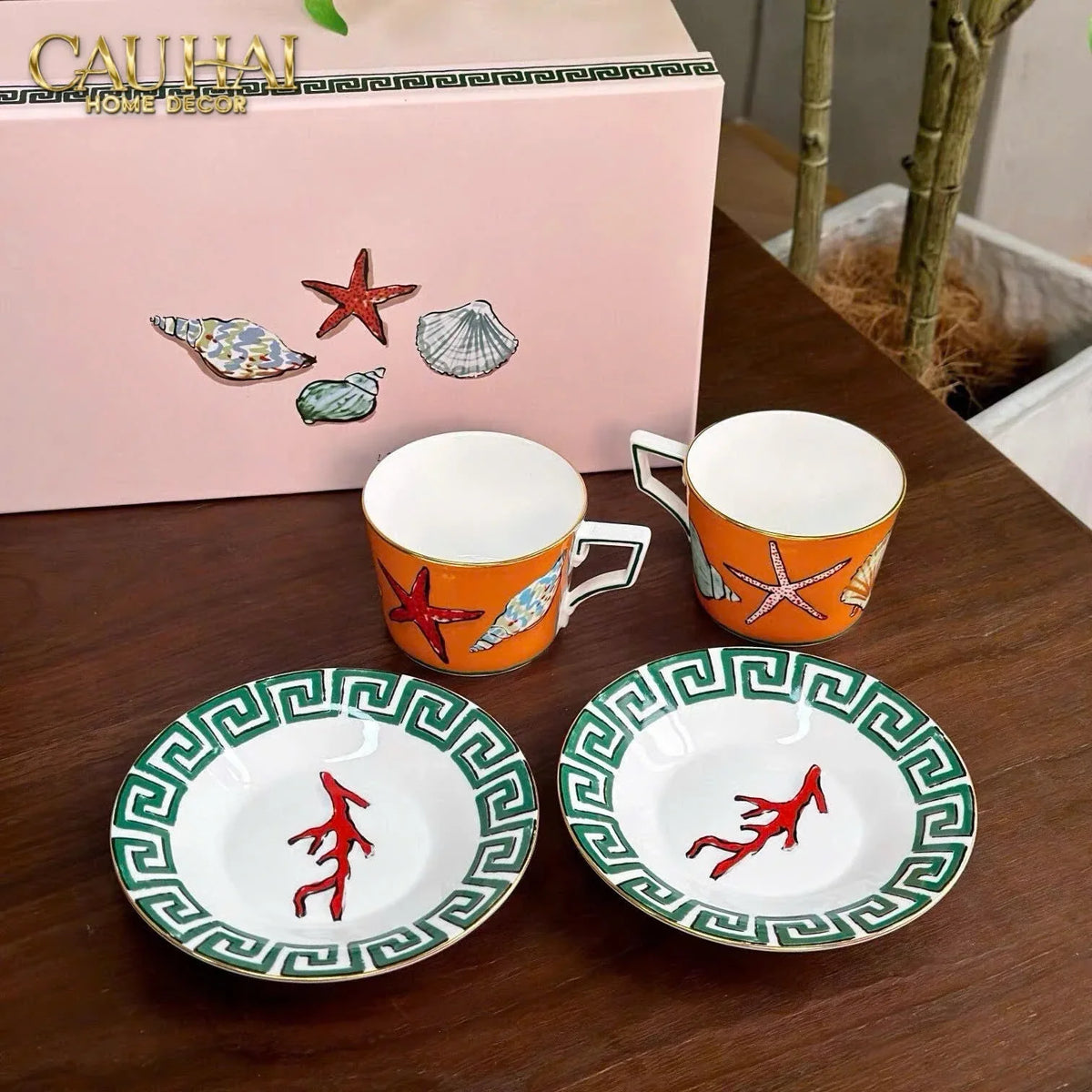 Maison Couture - Set 4 Đĩa Tráng Miệng 20cm Ginori 8" Labirito Héritage Dinner/Desert Plates Set 4pcs-SET CHÉN DĨA-Đối tác tại Trung Quốc theo từng đơn đặt hàng-CẬU HAI HOME DECOR