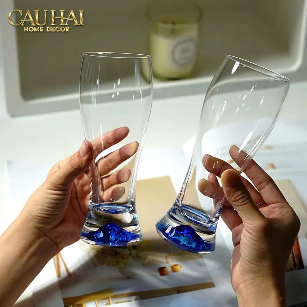 Maison Couture - Set 6 Ly Bia Thuỷ Tinh Oceanami & Cristalleries Stemware Rack 320Ml-LY THỦY TINH-CẬU HAI HOME DECOR