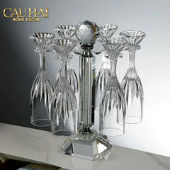 Maison Couture - Set 6 Ly Pha Lê Champane Facetté Éclat Cristalleries Champagne Glasses 170ml-CẬU HAI HOME DECOR