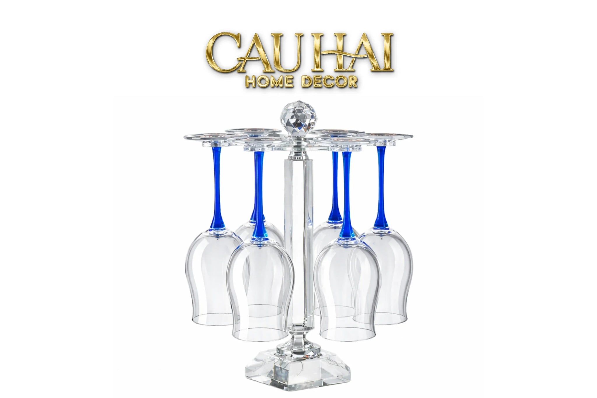 Maison Couture - Set 6 Ly Vang Oceanami & Cristalleries Rack 600Ml-LY THỦY TINH-CẬU HAI HOME DECOR