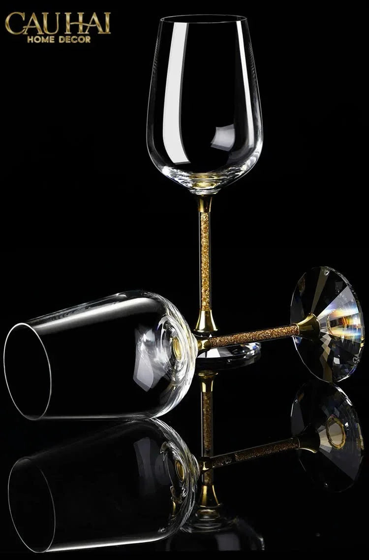Maison Couture - Set Bình Decanter Ritz - Carlton Leather Box 8 Ly 430Ml-CẬU HAI HOME DECOR
