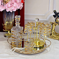 Maison Couture - Set Bình Rượu Whiskey Pha Lê Glorious Diamant Facetté-BÌNH RƯỢU-CẬU HAI HOME DECOR