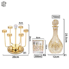 Maison Couture - Set Bình Rượu Whiskey Pha Lê L'Éclat De Louis-BÌNH RƯỢU-CẬU HAI HOME DECOR