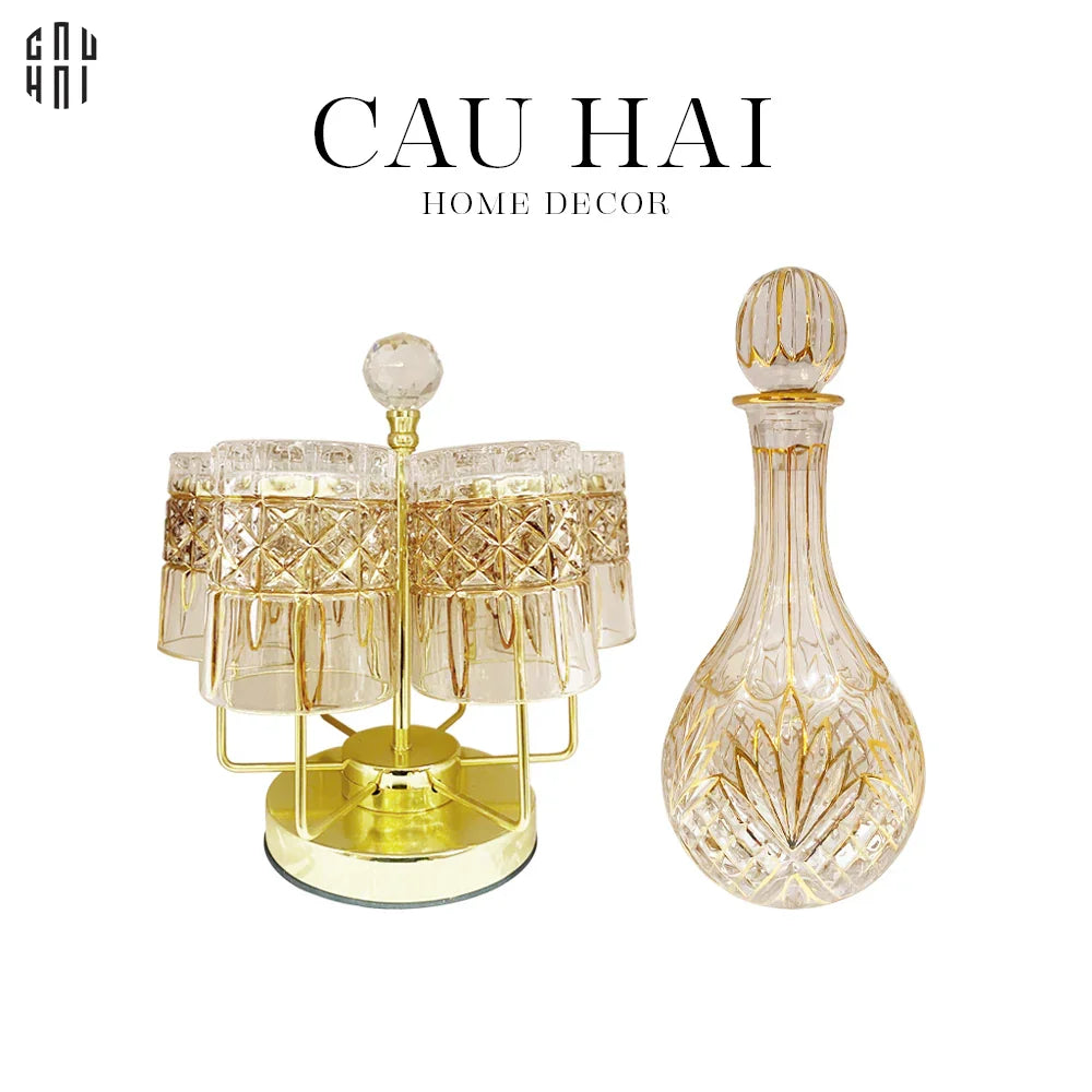 Maison Couture - Set Bình Rượu Whiskey Pha Lê L'Éclat De Louis-BÌNH RƯỢU-CẬU HAI HOME DECOR