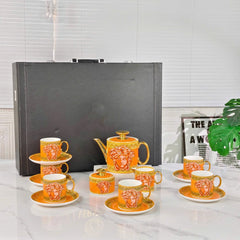 Maison Couture - Set Bình Trà 15 Món V Class Medusa Amplified Coin - Burnt Orange Édition 15pcs-SET BÌNH TRÀ-CẬU HAI HOME DECOR