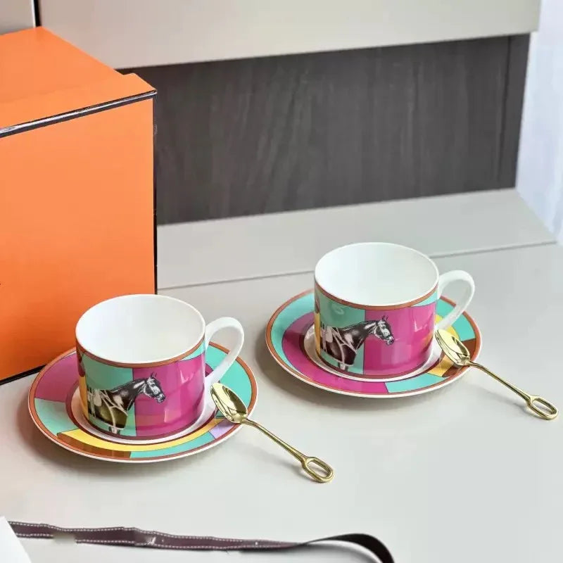 Maison Couture - Set Bình trà 6 tách H Class Signature Serpentine Équestre 13pcs Tea Set-CẬU HAI HOME DECOR