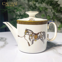 Maison Couture - Set Bình Trà 6 Tách La Selle Royale H Class Tea Set Orange Harnais 19pcs-SET BÌNH TRÀ-CẬU HAI HOME DECOR