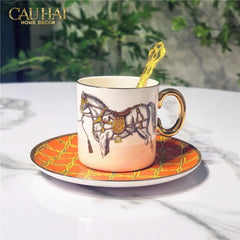 Maison Couture - Set Bình Trà 6 Tách La Selle Royale H Class Tea Set Orange Harnais 19pcs-SET BÌNH TRÀ-CẬU HAI HOME DECOR
